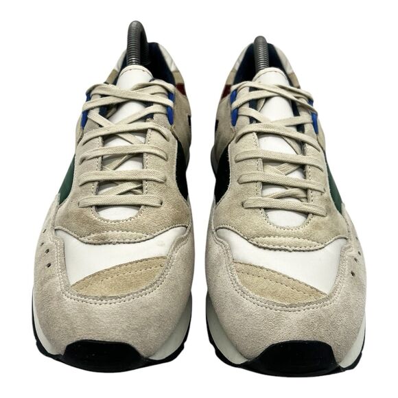 REPRODUCTION OF FOUND Shoes Men Size 8 French Military Trainer Green Off White - Picture 2 of 7